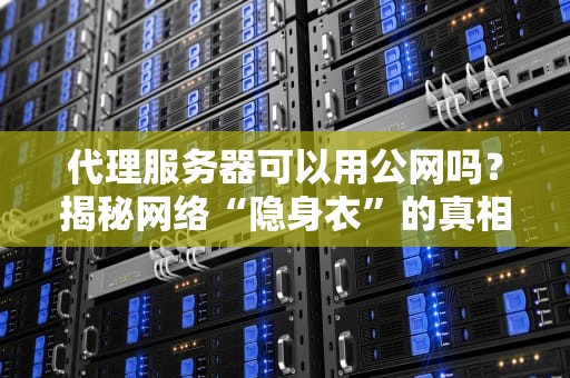 代理服务器可以用公网吗？揭秘网络“隐身衣”的真相！