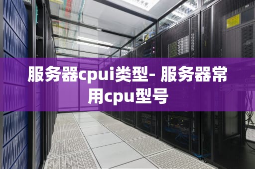 服务器cpui类型- 服务器常用cpu型号