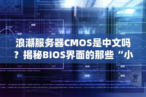 浪潮服务器CMOS是中文吗？揭秘BIOS界面的那些“小秘密”