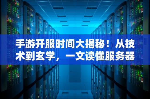 手游开服时间大揭秘！从技术到玄学，一文读懂服务器那些事儿