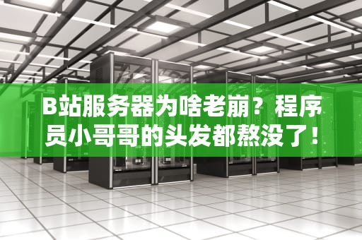 B站服务器为啥老崩？程序员小哥哥的头发都熬没了！