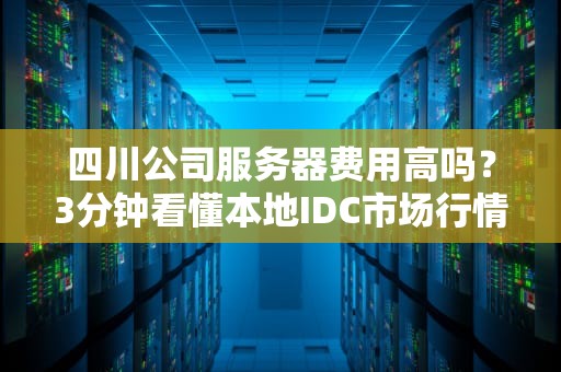 四川公司服务器费用高吗？3分钟看懂本地IDC市场行情！