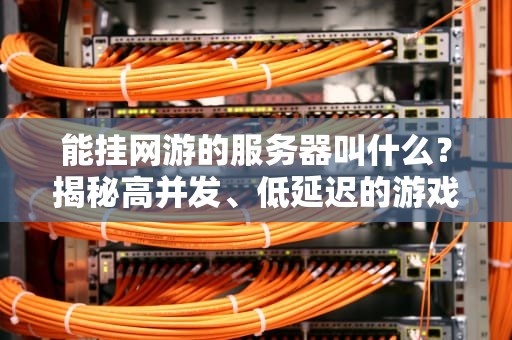 能挂网游的服务器叫什么？揭秘高并发、低延迟的游戏服务器架构！