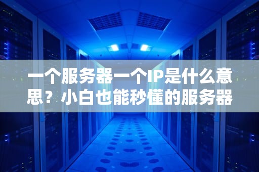 一个服务器一个IP是什么意思？小白也能秒懂的服务器身份证科普