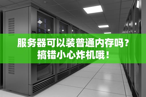服务器可以装普通内存吗？搞错小心炸机哦！