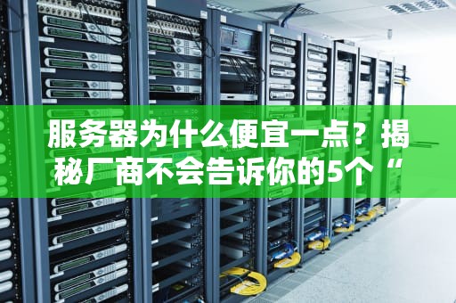 服务器为什么便宜一点？揭秘厂商不会告诉你的5个“省钱”套路！