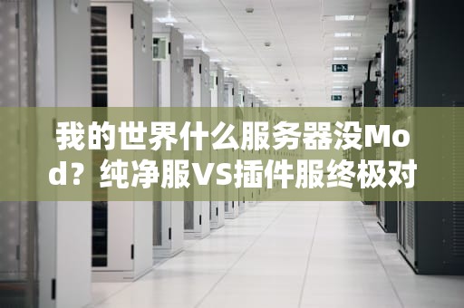 我的世界什么服务器没Mod？纯净服VS插件服终极对比指南！