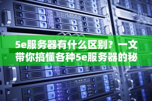 5e服务器有什么区别？一文带你搞懂各种5e服务器的秘密！
