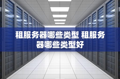 租服务器哪些类型 租服务器哪些类型好