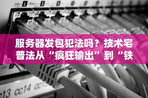 服务器发包犯法吗？技术宅普法从“疯狂输出”到“铁窗泪”只需一步！