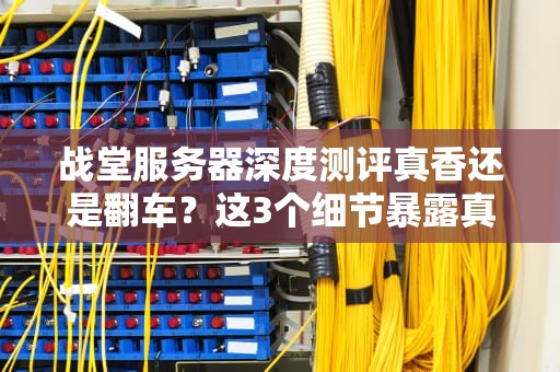 战堂服务器深度测评真香还是翻车？这3个细节暴露真实水平！