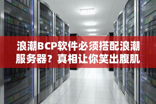 浪潮BCP软件必须搭配浪潮服务器？真相让你笑出腹肌！
