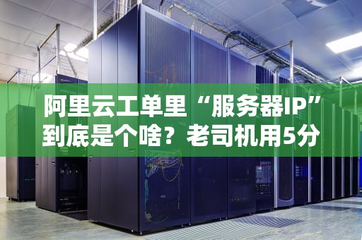 阿里云工单里“服务器IP”到底是个啥？老司机用5分钟给你整明白！