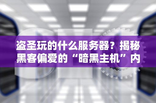 盗圣玩的什么服务器？揭秘黑客偏爱的“暗黑主机”内幕！