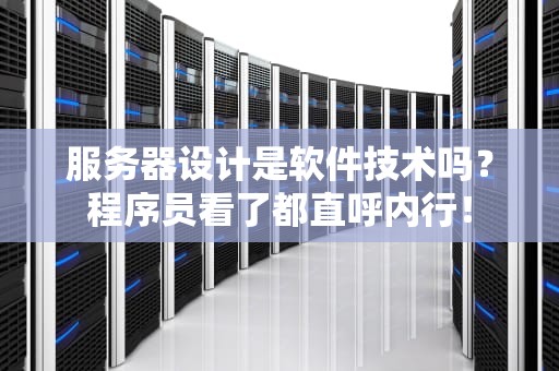 服务器设计是软件技术吗？程序员看了都直呼内行！