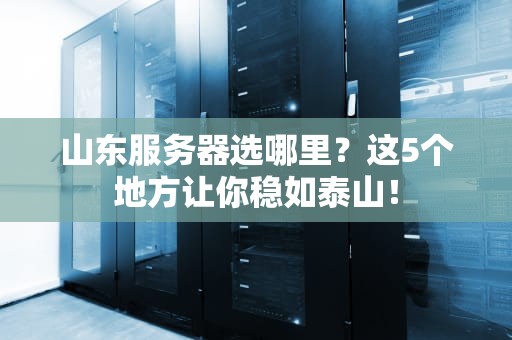 山东服务器选哪里？这5个地方让你稳如泰山！