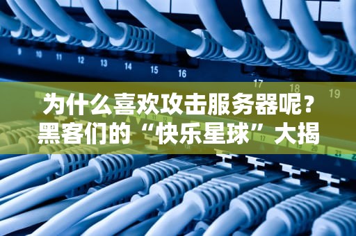 为什么喜欢攻击服务器呢？黑客们的“快乐星球”大揭秘！