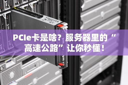 PCIe卡是啥？服务器里的“高速公路”让你秒懂！