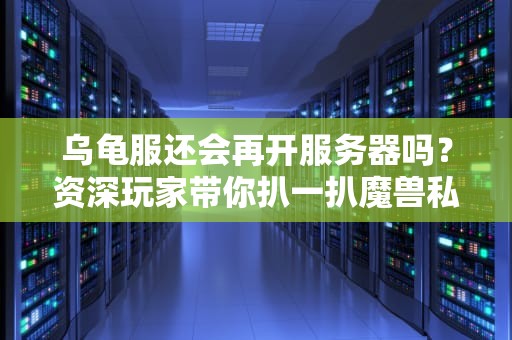 乌龟服还会再开服务器吗？资深玩家带你扒一扒魔兽私服的“薛定谔式开服”