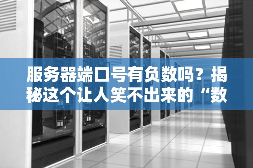 服务器端口号有负数吗？揭秘这个让人笑不出来的“数学题”