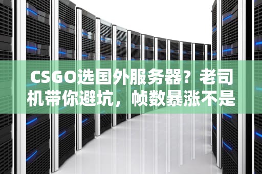 CSGO选国外服务器？老司机带你避坑，帧数暴涨不是梦！