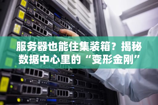 服务器也能住集装箱？揭秘数据中心里的“变形金刚”生活