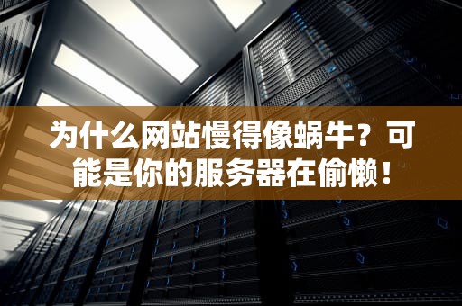 为什么网站慢得像蜗牛？可能是你的服务器在偷懒！