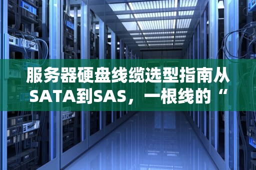 服务器硬盘线缆选型指南从SATA到SAS，一根线的“速度与激情”