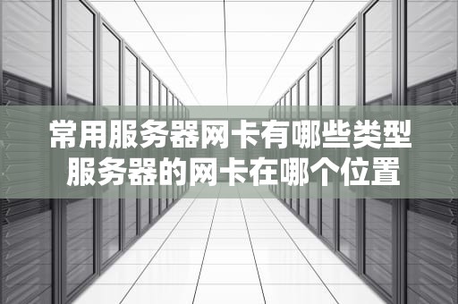 常用服务器网卡有哪些类型 服务器的网卡在哪个位置
