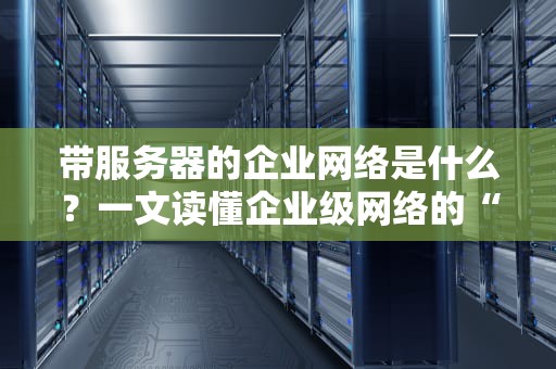 带服务器的企业网络是什么？一文读懂企业级网络的“大脑”和“神经”