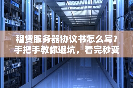 租赁服务器协议书怎么写？手把手教你避坑，看完秒变老司机！