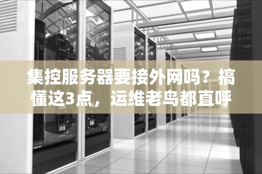 集控服务器要接外网吗？搞懂这3点，运维老鸟都直呼内行！