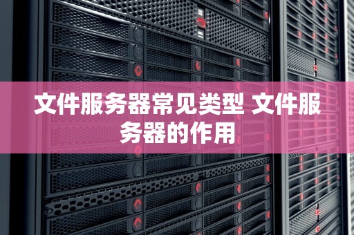 文件服务器常见类型 文件服务器的作用