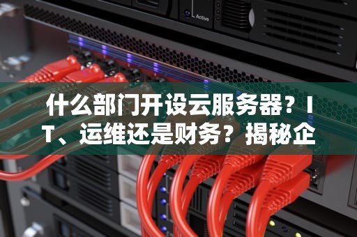 什么部门开设云服务器？IT、运维还是财务？揭秘企业云服务背后的神秘组织！