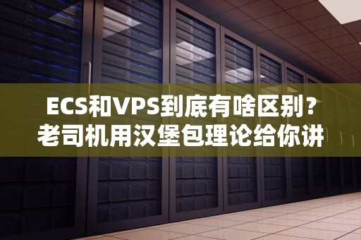 ECS和VPS到底有啥区别？老司机用汉堡包理论给你讲明白！