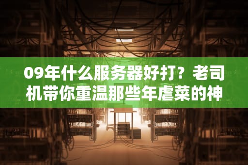 09年什么服务器好打？老司机带你重温那些年虐菜的神机！