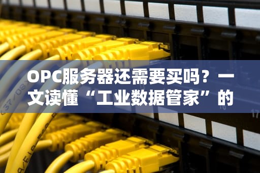OPC服务器还需要买吗？一文读懂“工业数据管家”的选购门道！