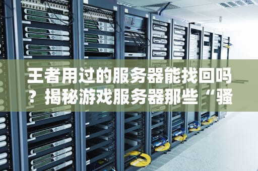 王者用过的服务器能找回吗？揭秘游戏服务器那些“骚操作”