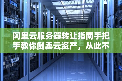阿里云服务器转让指南手把手教你倒卖云资产，从此不当冤大头！