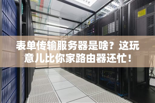 表单传输服务器是啥？这玩意儿比你家路由器还忙！