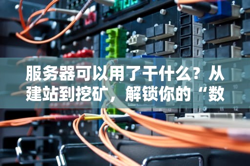 服务器可以用了干什么？从建站到挖矿，解锁你的“数字印钞机”潜力！