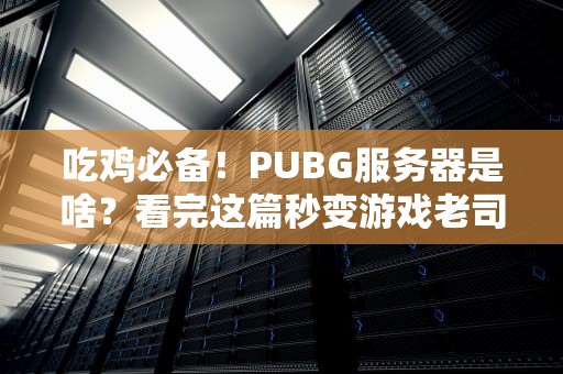 吃鸡必备！PUBG服务器是啥？看完这篇秒变游戏老司机