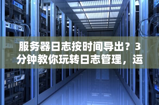 服务器日志按时间导出？3分钟教你玩转日志管理，运维老鸟都直呼内行！