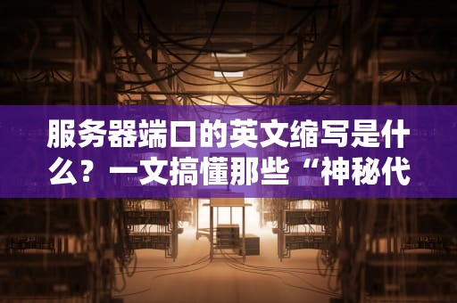 服务器端口的英文缩写是什么？一文搞懂那些“神秘代号”背后的故事！
