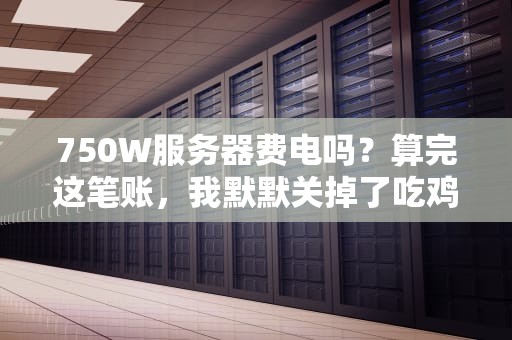 750W服务器费电吗？算完这笔账，我默默关掉了吃鸡游戏…