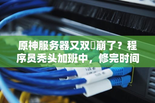 原神服务器又双叒崩了？程序员秃头加班中，修完时间大揭秘！