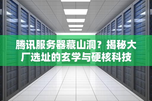 腾讯服务器藏山洞？揭秘大厂选址的玄学与硬核科技