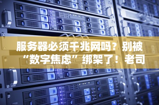 服务器必须千兆网吗？别被“数字焦虑”绑架了！老司机实测告诉你真相