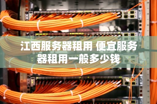 江西服务器租用 便宜服务器租用一般多少钱