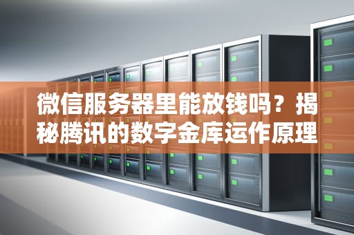 微信服务器里能放钱吗？揭秘腾讯的数字金库运作原理